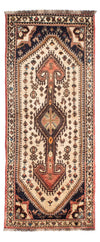Shiraz Tappeto 73x175cm - Tappeto persiano - Passatoia / Beige / 73 x 175 cm Passatoia