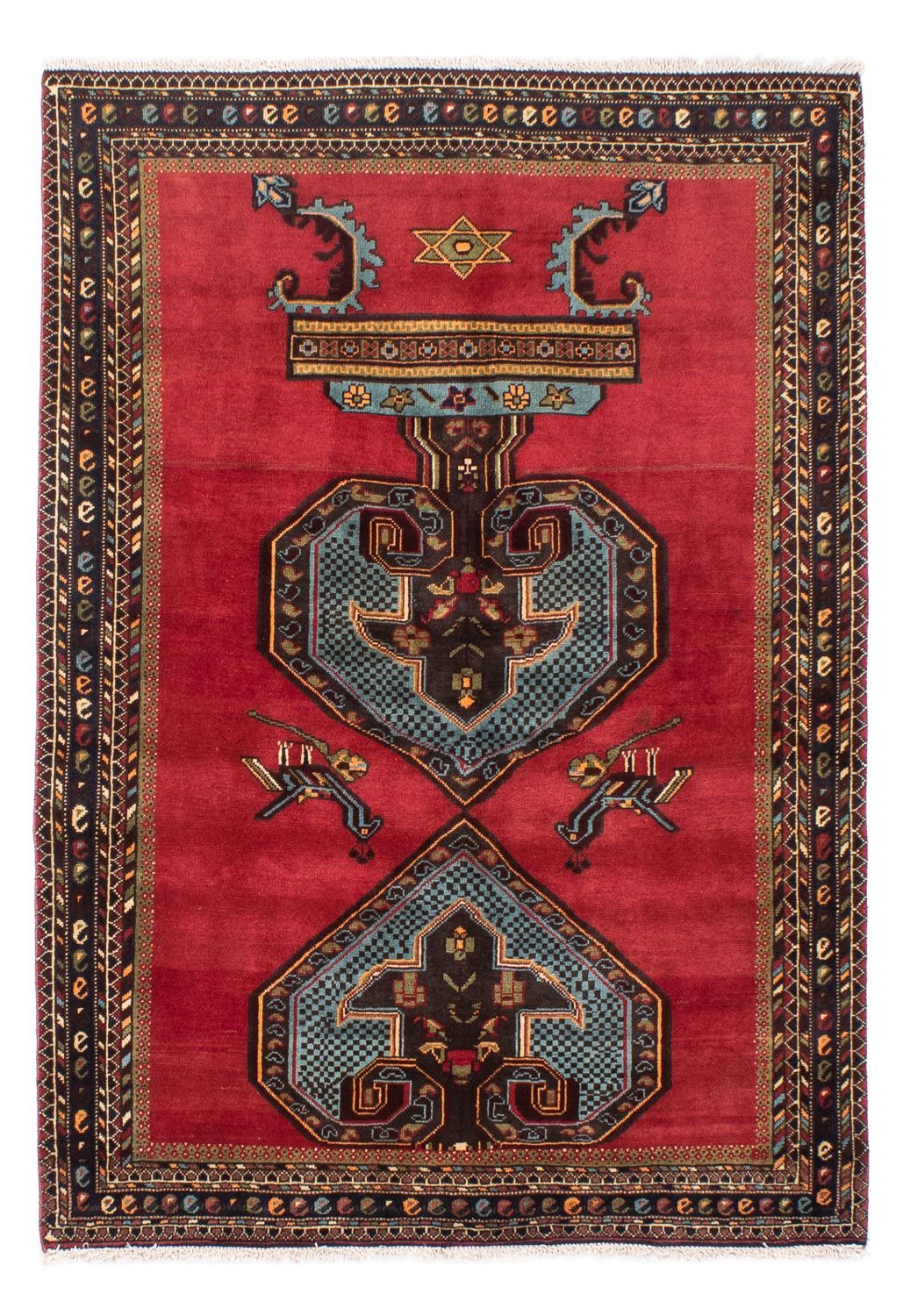 Tappeto Persero - Nomade - 192 x 134 cm - rosso scuro