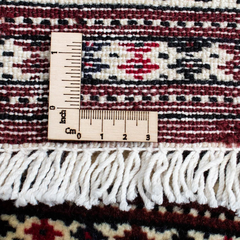 Tappeto Turkaman - 135 x 90 cm - rosso scuro