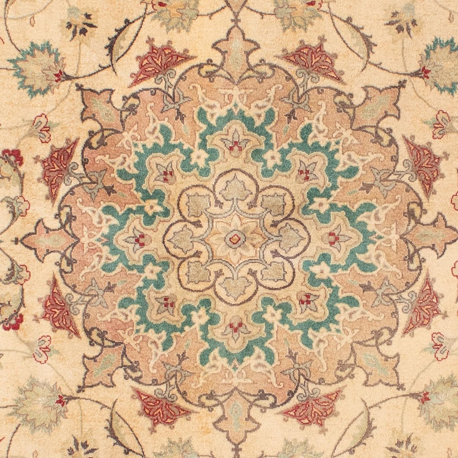 Tappeto Persero - Tabriz - Reale - 203 x 156 cm - marrone chiaro