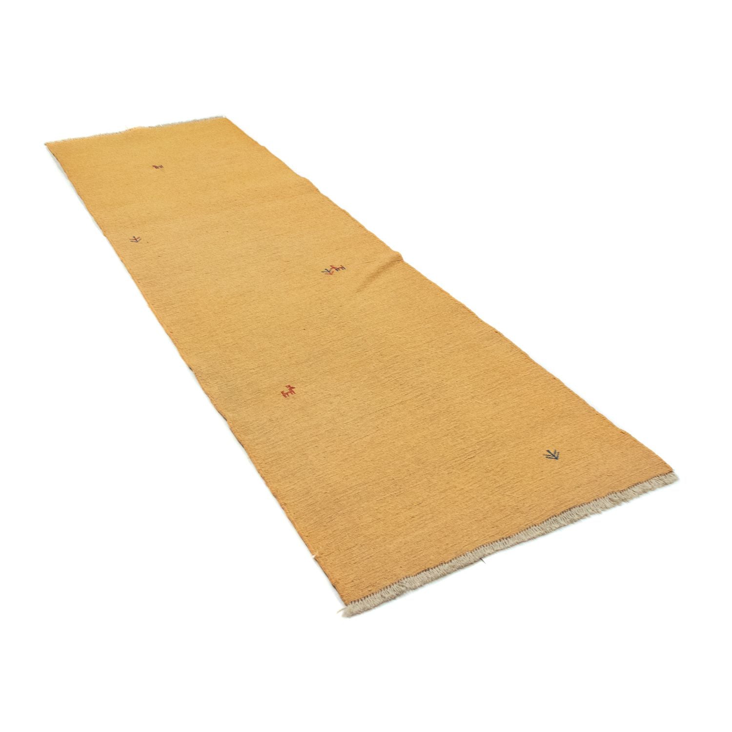 Tappeto corsia Tappeto Gabbeh - Persero - 278 x 80 cm - oro