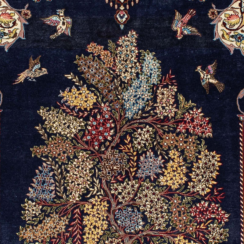 Tappeto Persero - Ghom - 214 x 127 cm - blu