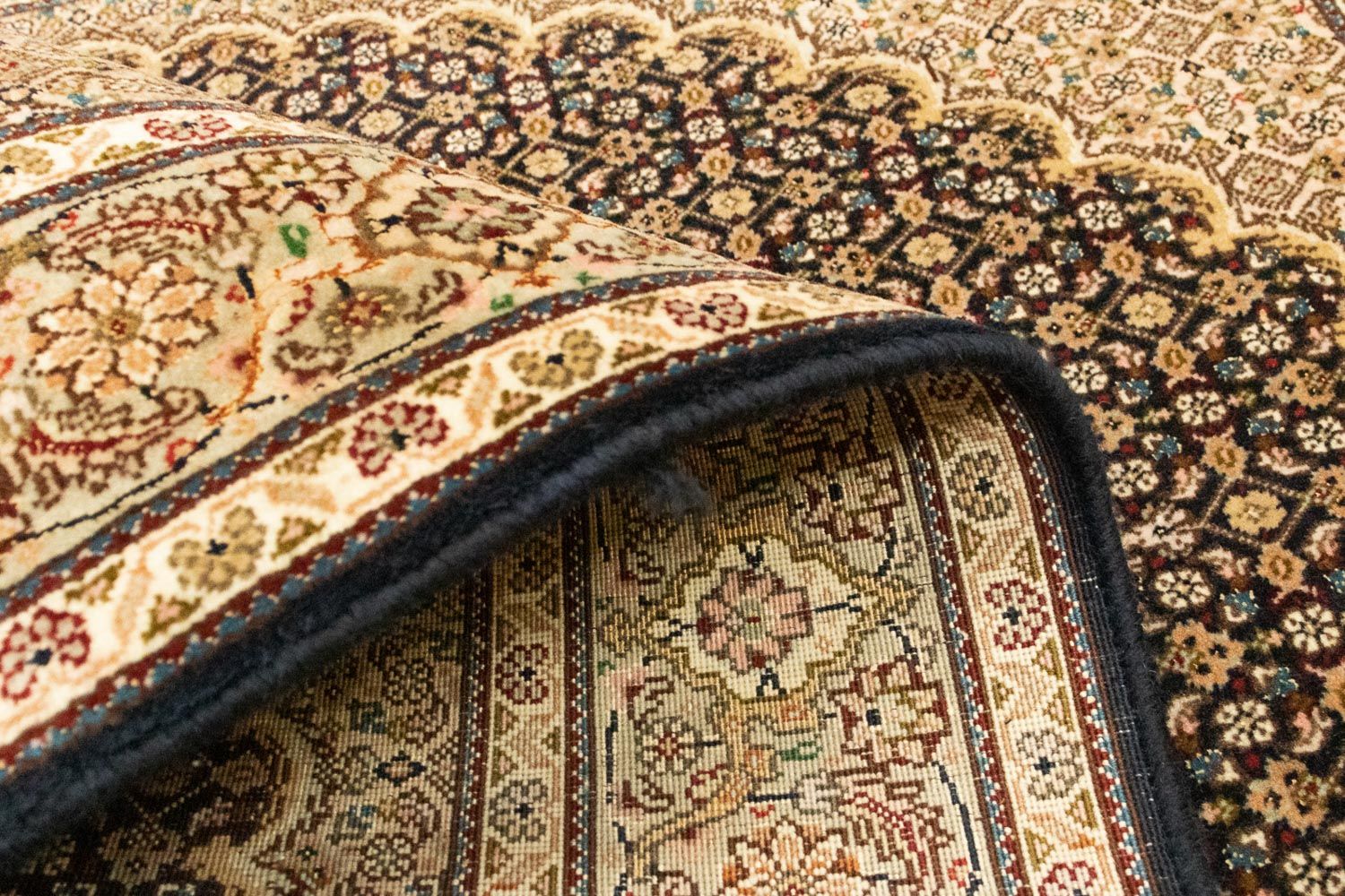 Tappeto Persero - Tabriz - Reale - 150 x 100 cm - blu scuro
