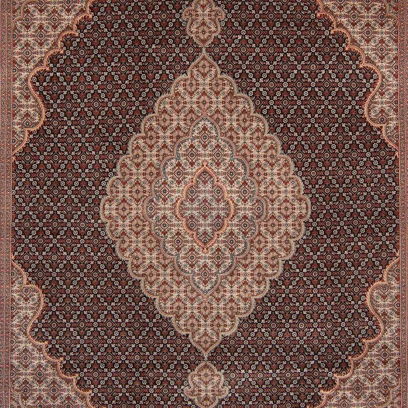 Tappeto Persero - Tabriz - 346 x 247 cm - blu scuro