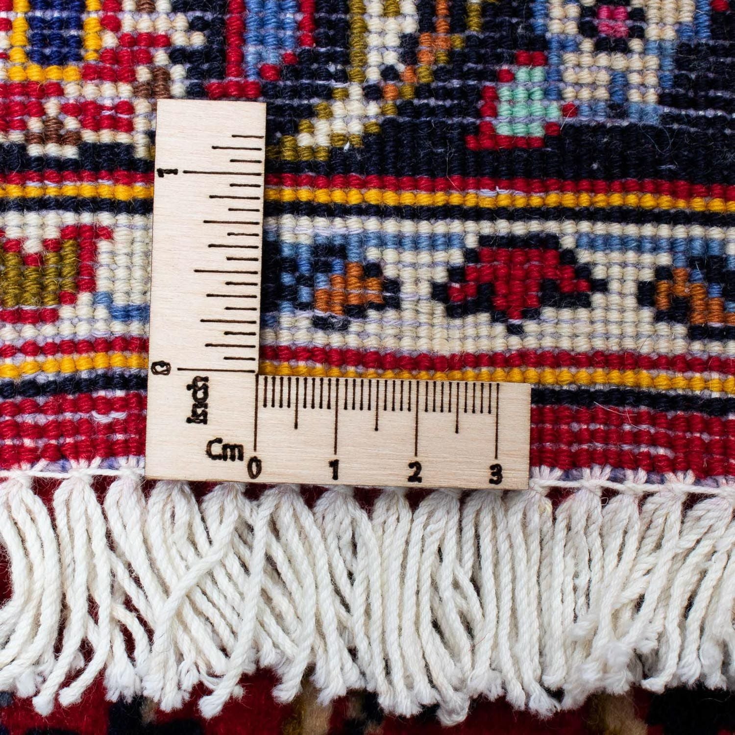 Tappeto Persero - Keshan - 126 x 70 cm - rosso scuro