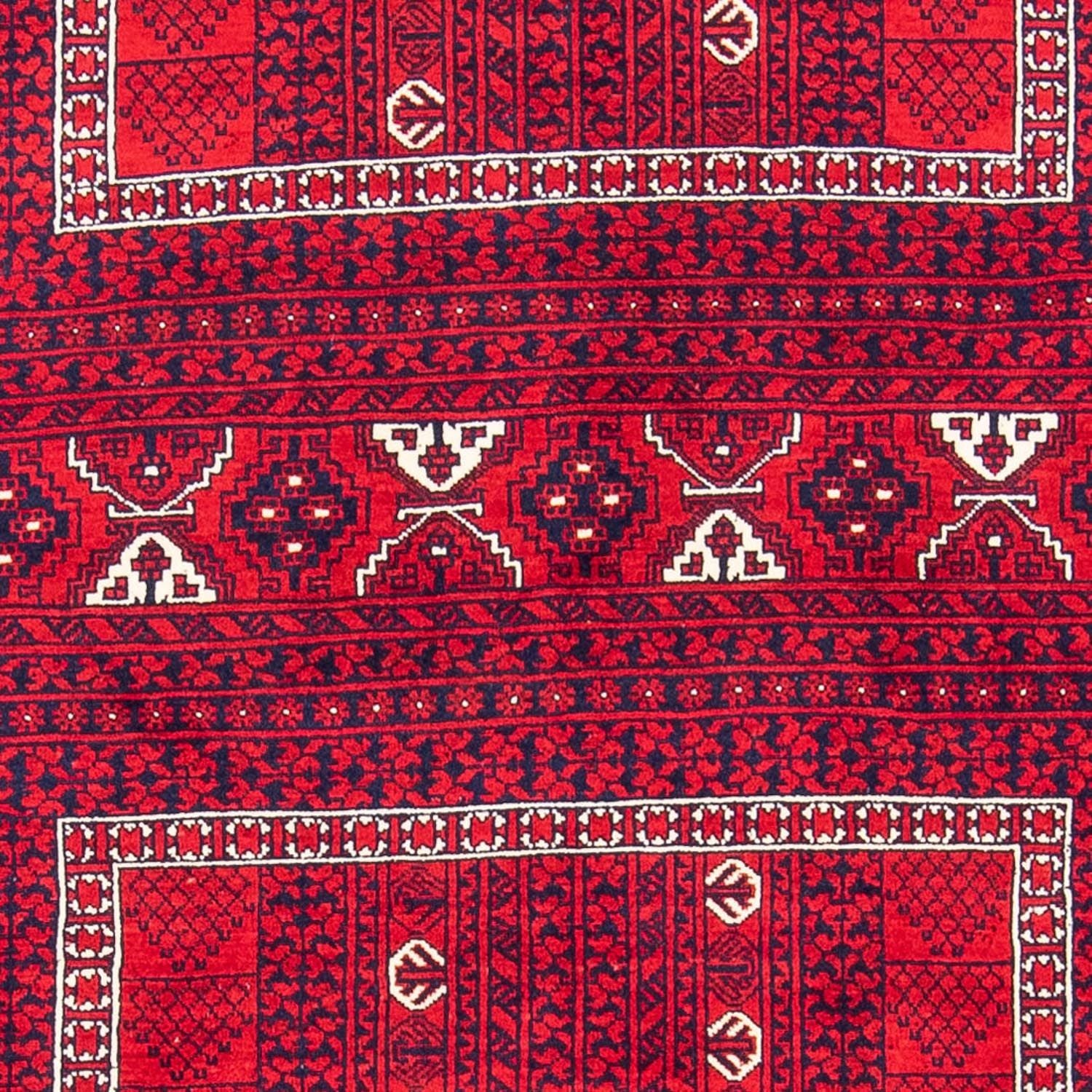 Tappeto Turkaman - 233 x 157 cm - rosso scuro