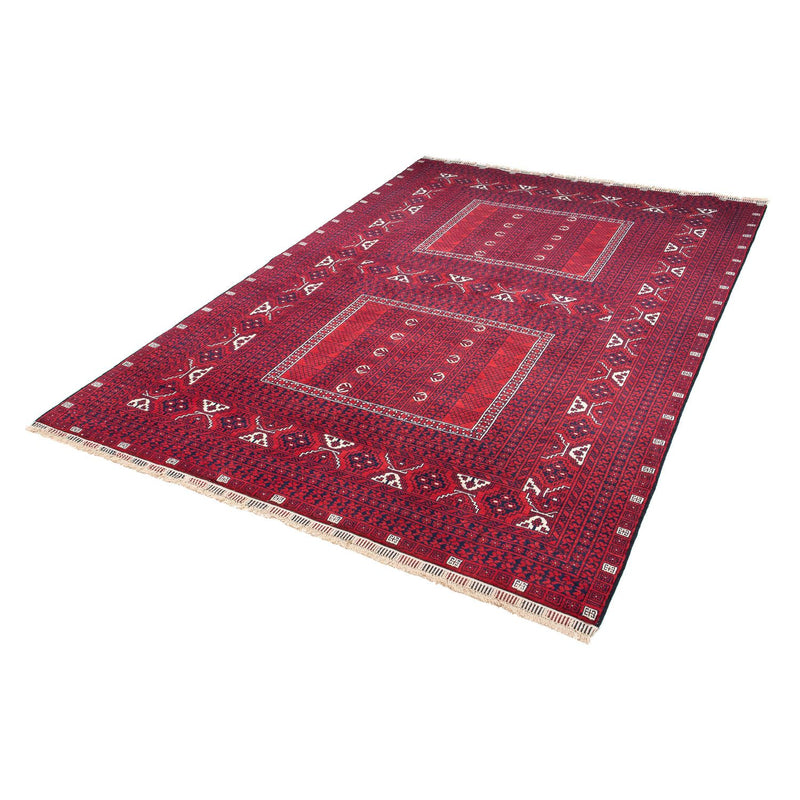 Tappeto Turkaman - 233 x 157 cm - rosso scuro