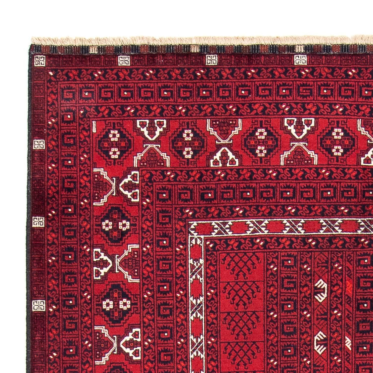 Tappeto Turkaman - 246 x 157 cm - rosso scuro