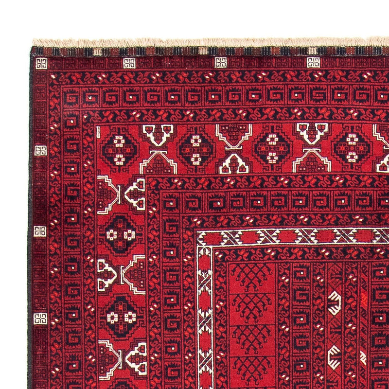 Tappeto Turkaman - 246 x 157 cm - rosso scuro