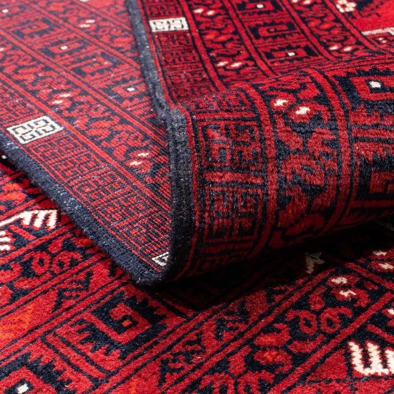 Tappeto Turkaman - 246 x 157 cm - rosso scuro