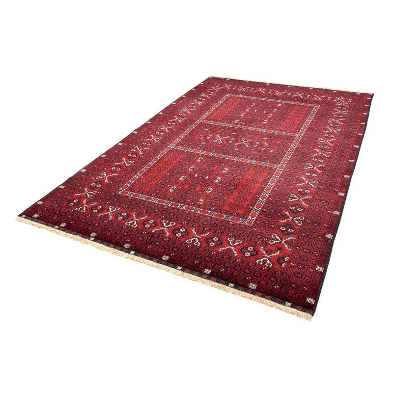 Tappeto Turkaman - 246 x 157 cm - rosso scuro
