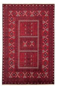 Tappeto Turkaman - 246 x 159 cm - rosso scuro