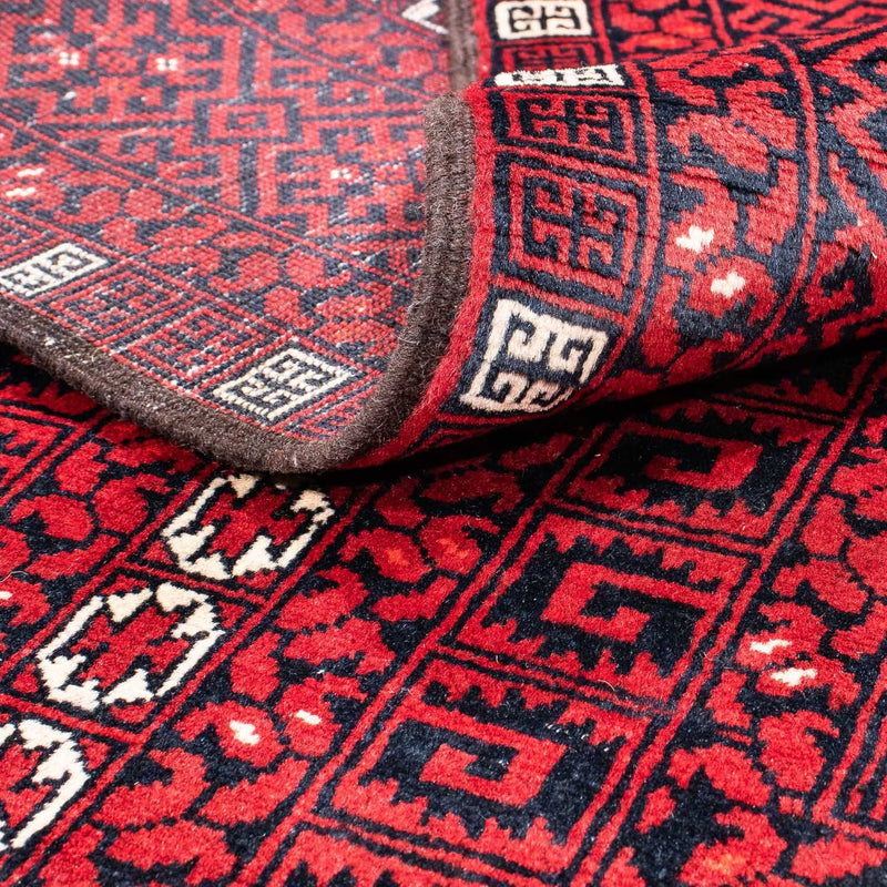 Tappeto Turkaman - 246 x 159 cm - rosso scuro