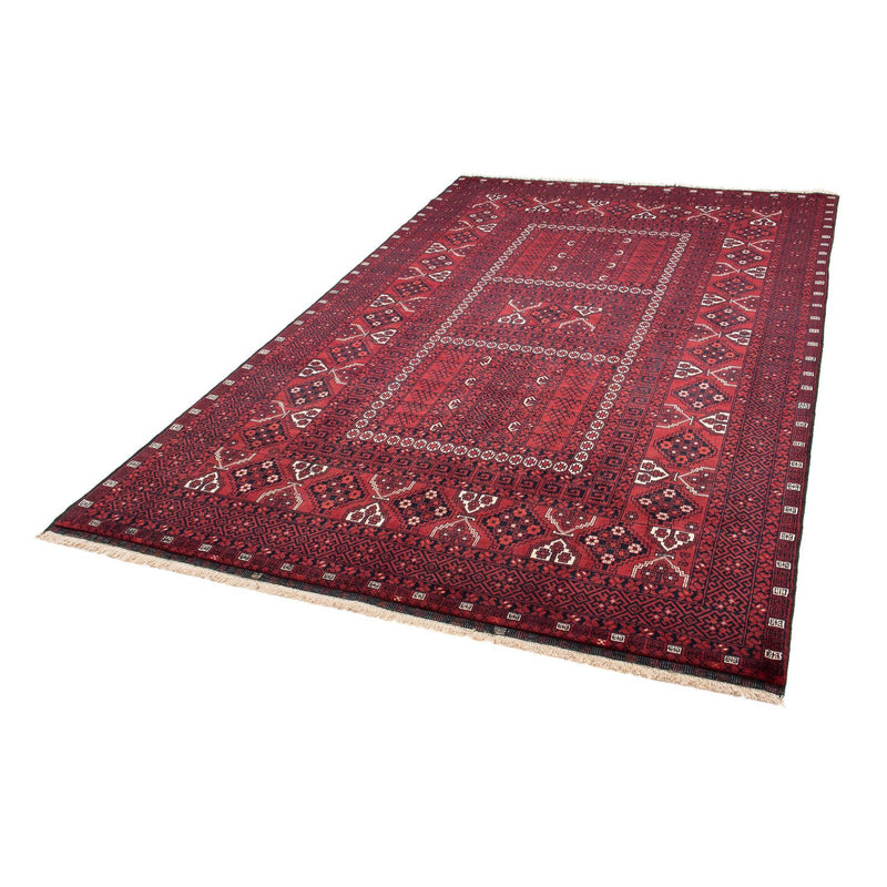 Tappeto Turkaman - 246 x 159 cm - rosso scuro