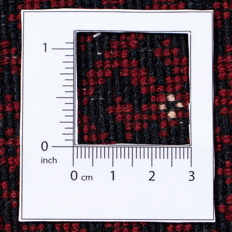 Tappeto Turkaman - 246 x 159 cm - rosso scuro