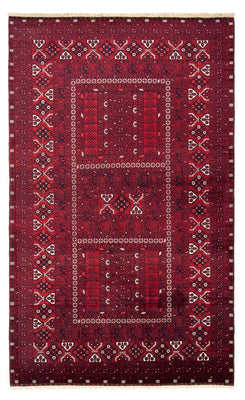 Tappeto Turkaman - 252 x 160 cm - rosso scuro