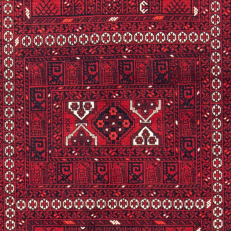 Tappeto Turkaman - 252 x 160 cm - rosso scuro