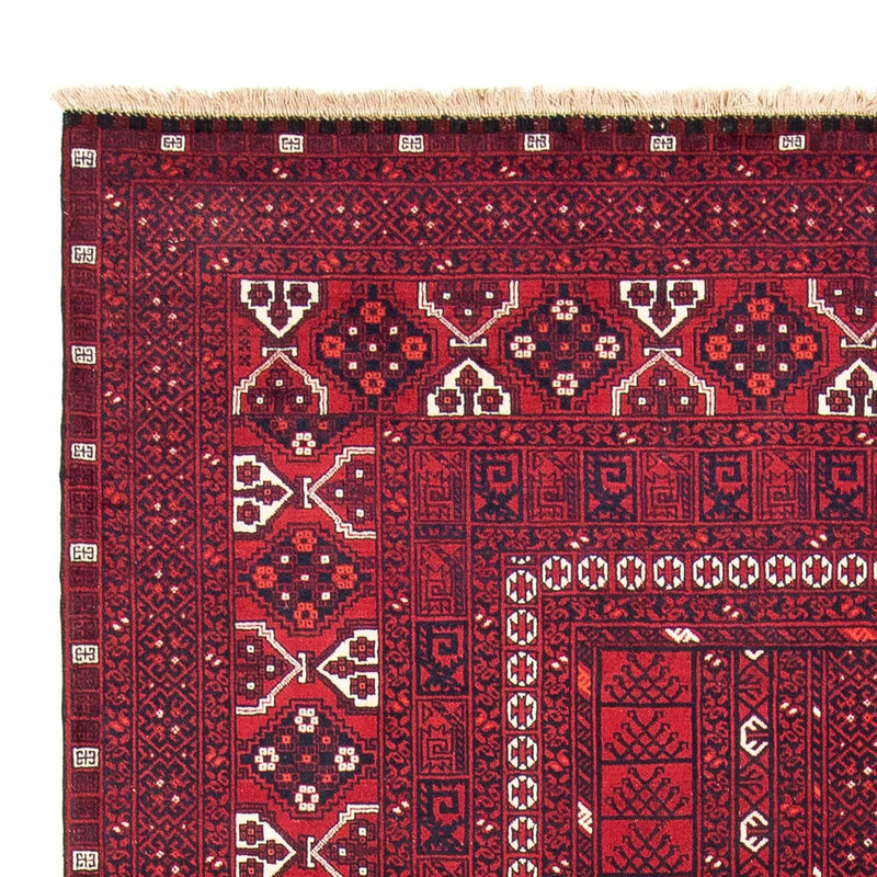 Tappeto Turkaman - 252 x 160 cm - rosso scuro
