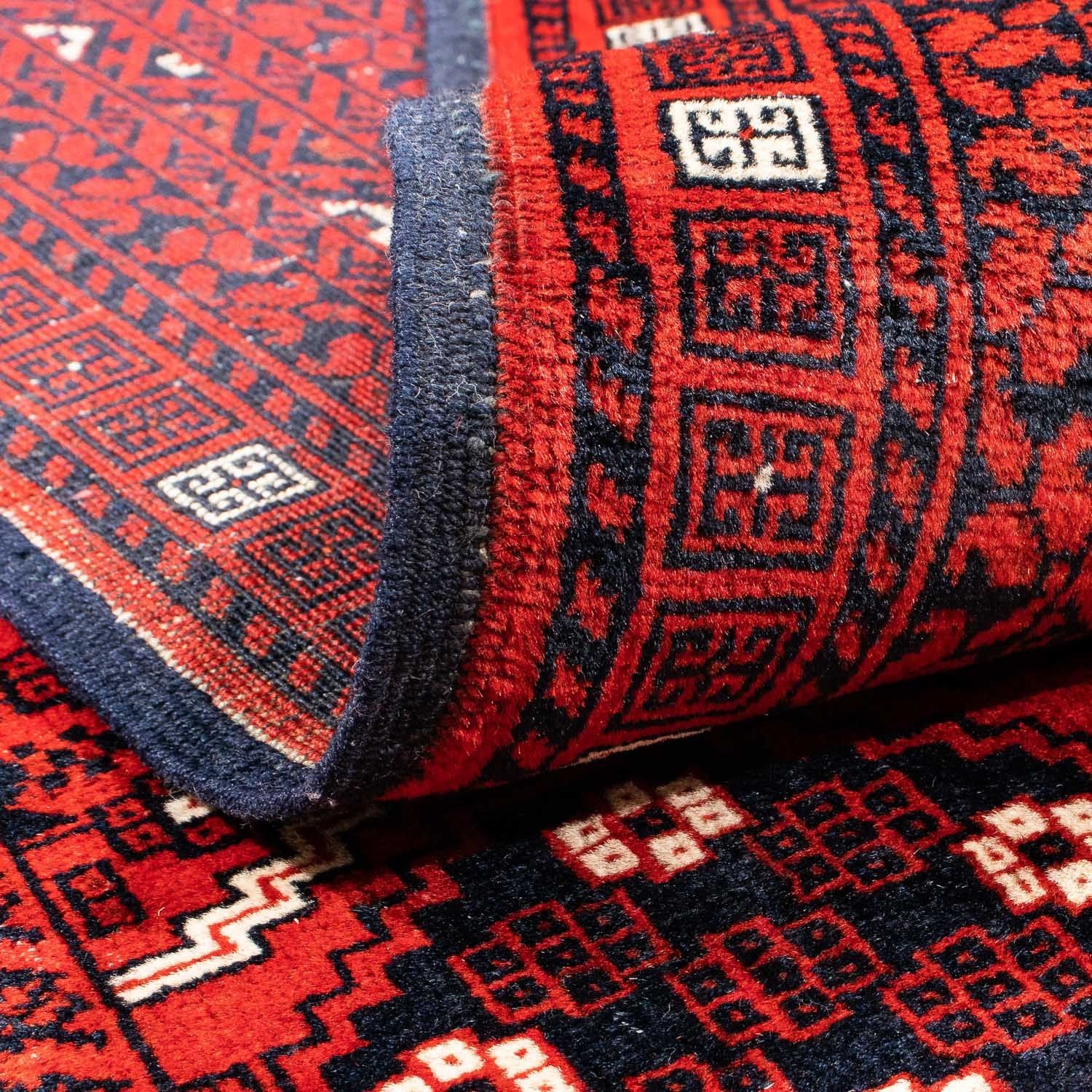 Tappeto Turkaman - 243 x 160 cm - rosso scuro