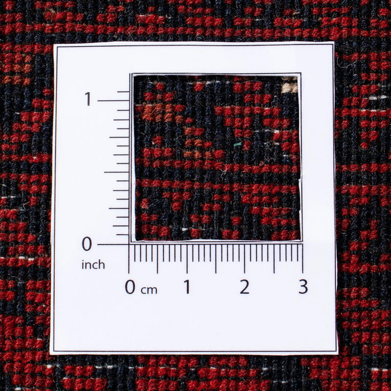 Tappeto Turkaman - 243 x 160 cm - rosso scuro