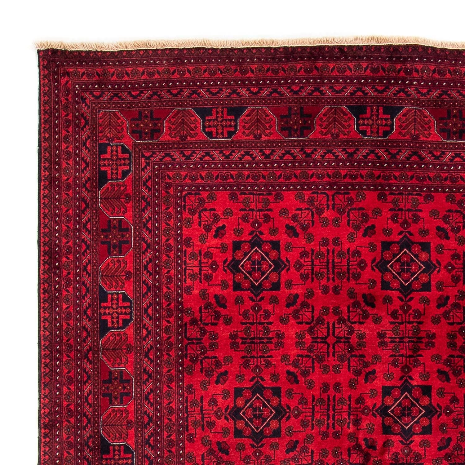 Tappeto afgano - 287 x 202 cm - rosso scuro