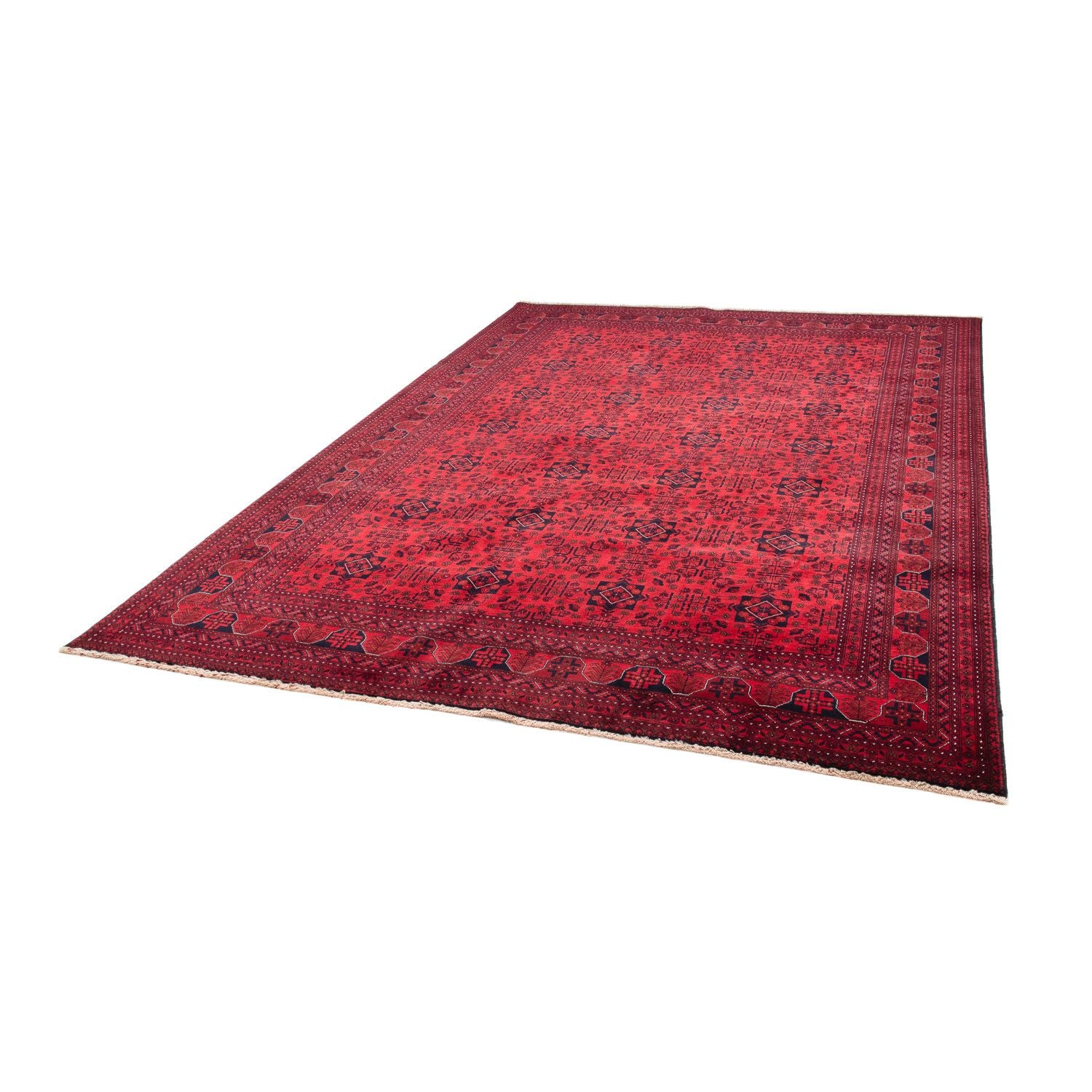 Tappeto afgano - 287 x 202 cm - rosso scuro