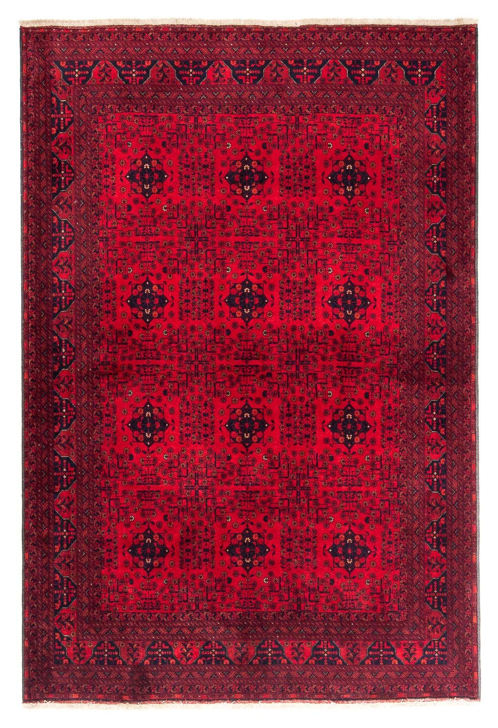 Tappeto afgano - 230 x 171 cm - rosso scuro