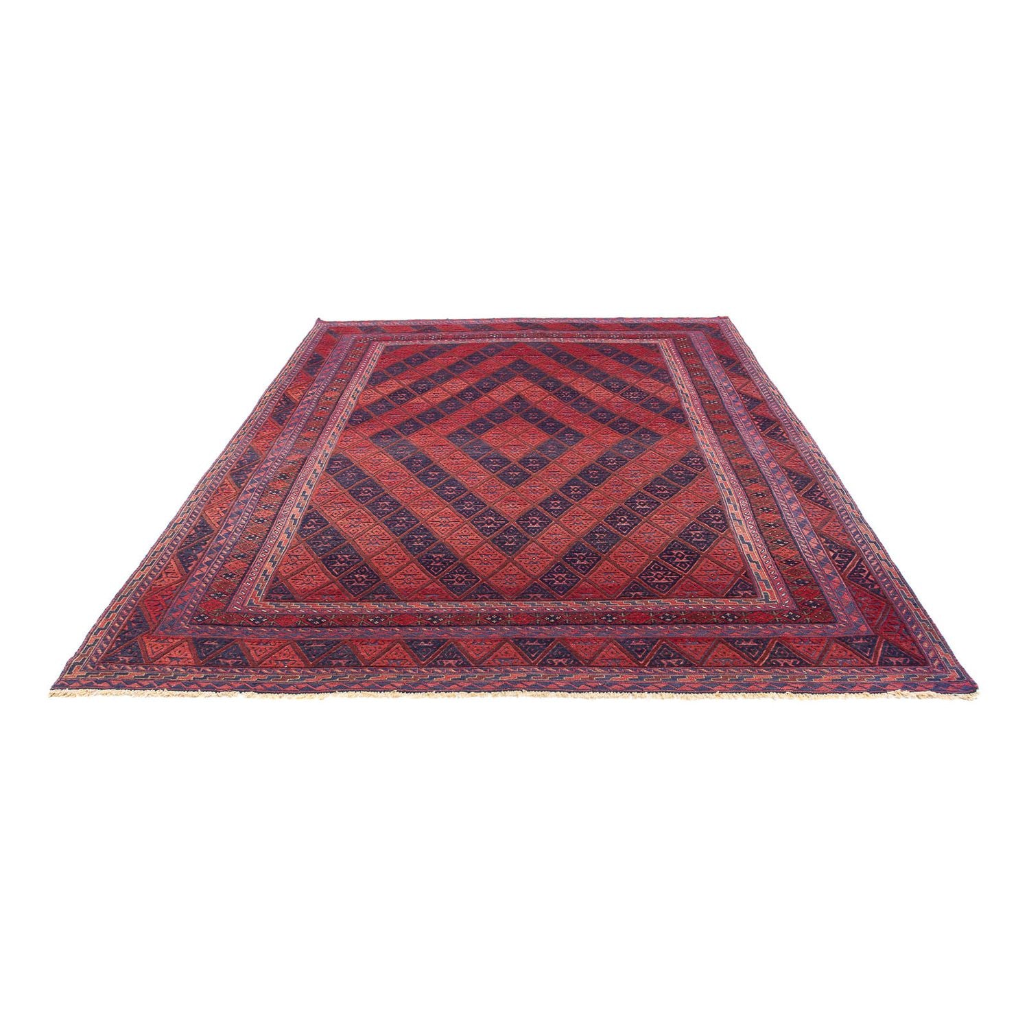 Tappeto Kelim - Orientale - 279 x 206 cm - rosso scuro