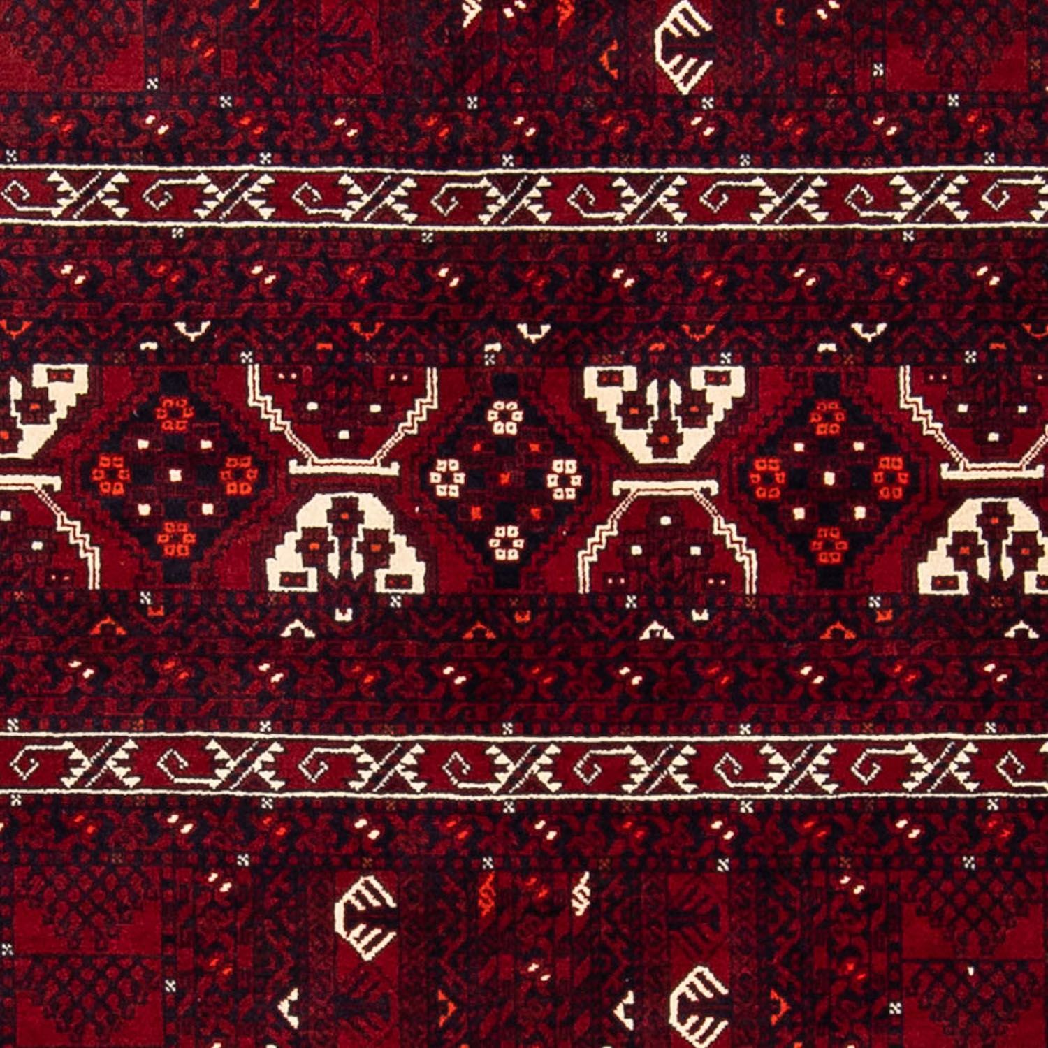 Tappeto Turkaman - 243 x 164 cm - rosso scuro