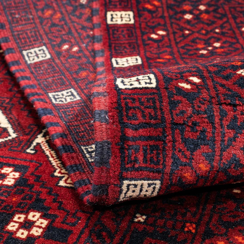 Tappeto Turkaman - 240 x 160 cm - rosso scuro