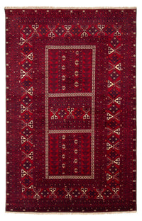Tappeto Turkaman - 244 x 158 cm - rosso scuro