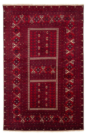 Tappeto Turkaman - 244 x 158 cm - rosso scuro