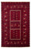 Tappeto Turkaman - 244 x 158 cm - rosso scuro