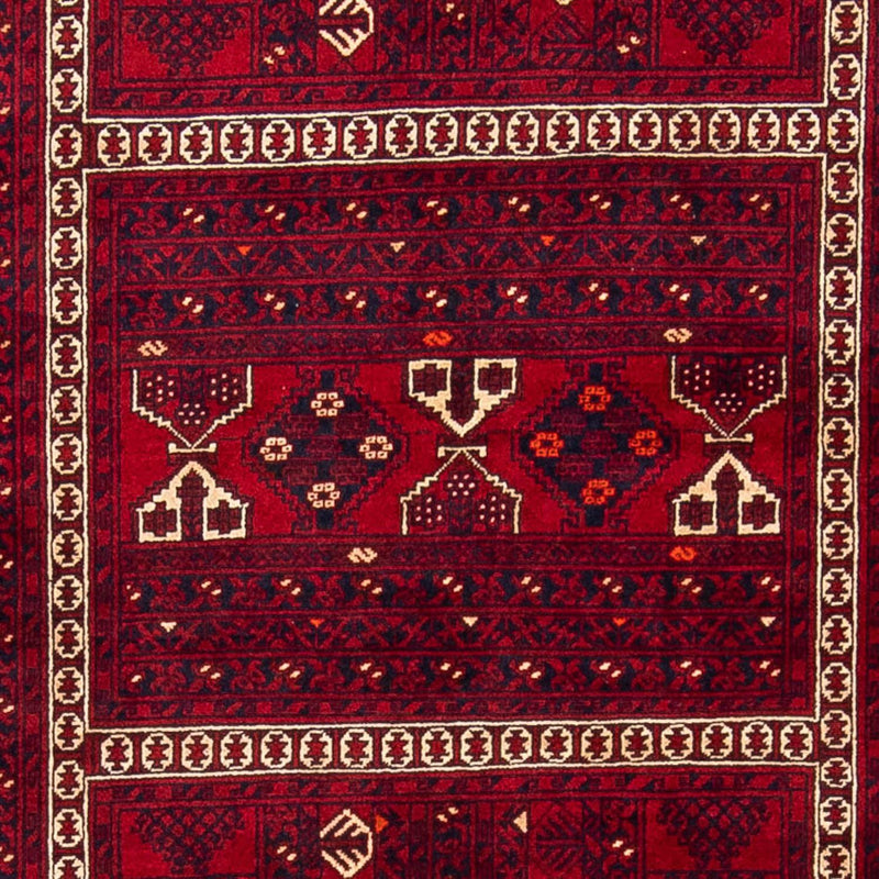 Tappeto Turkaman - 244 x 158 cm - rosso scuro