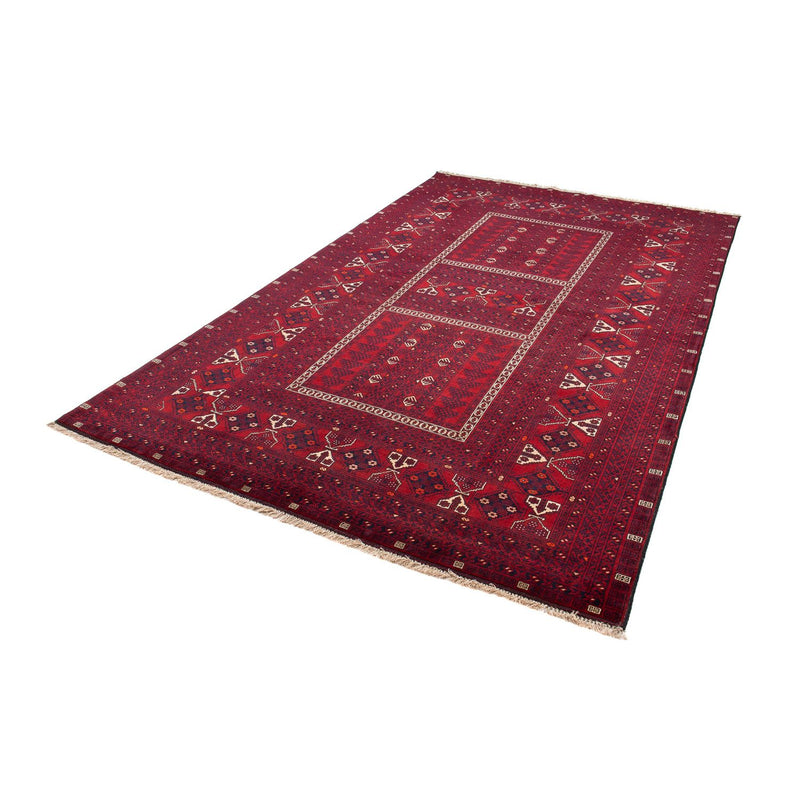 Tappeto Turkaman - 244 x 158 cm - rosso scuro
