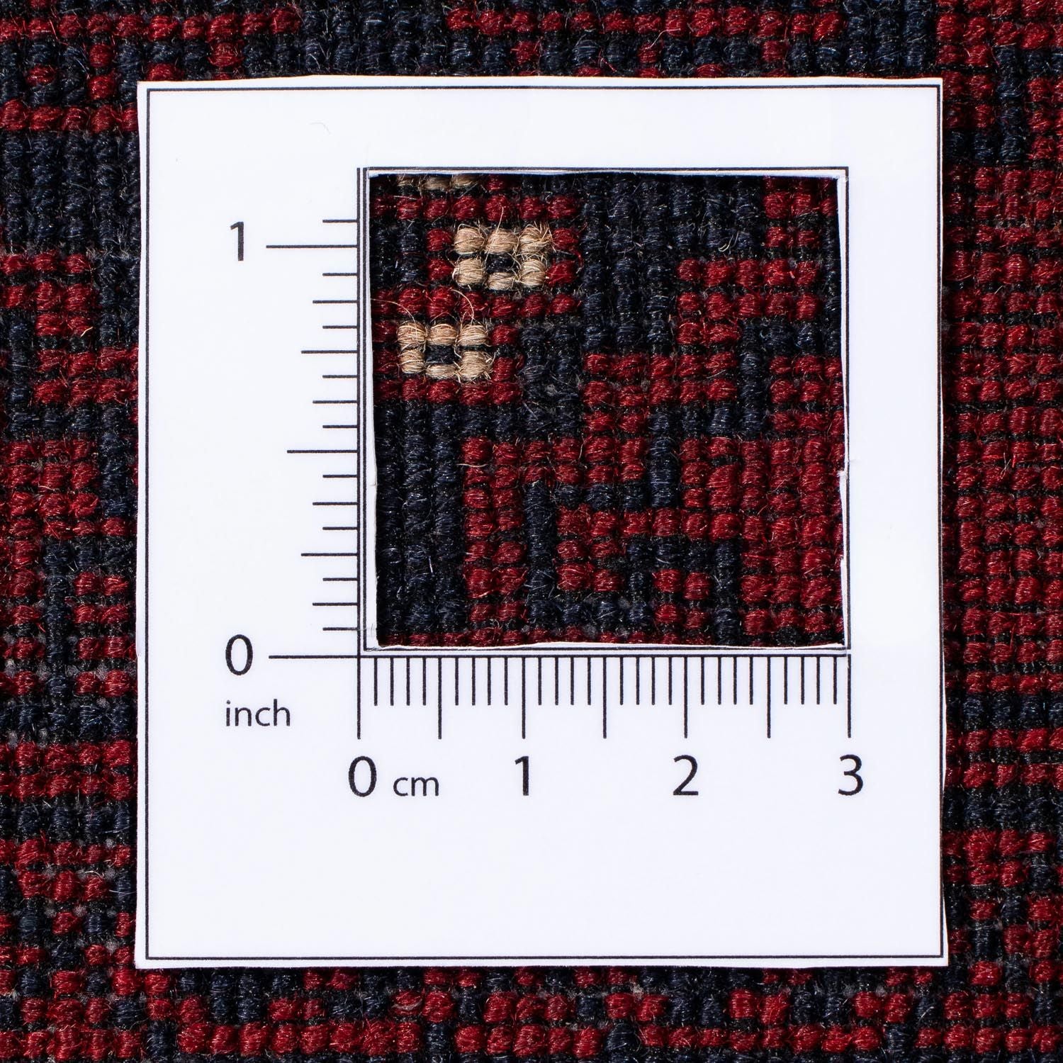 Tappeto Turkaman - 244 x 158 cm - rosso scuro