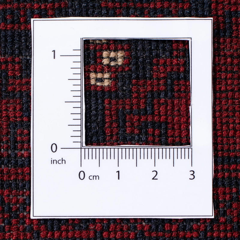 Tappeto Turkaman - 244 x 158 cm - rosso scuro