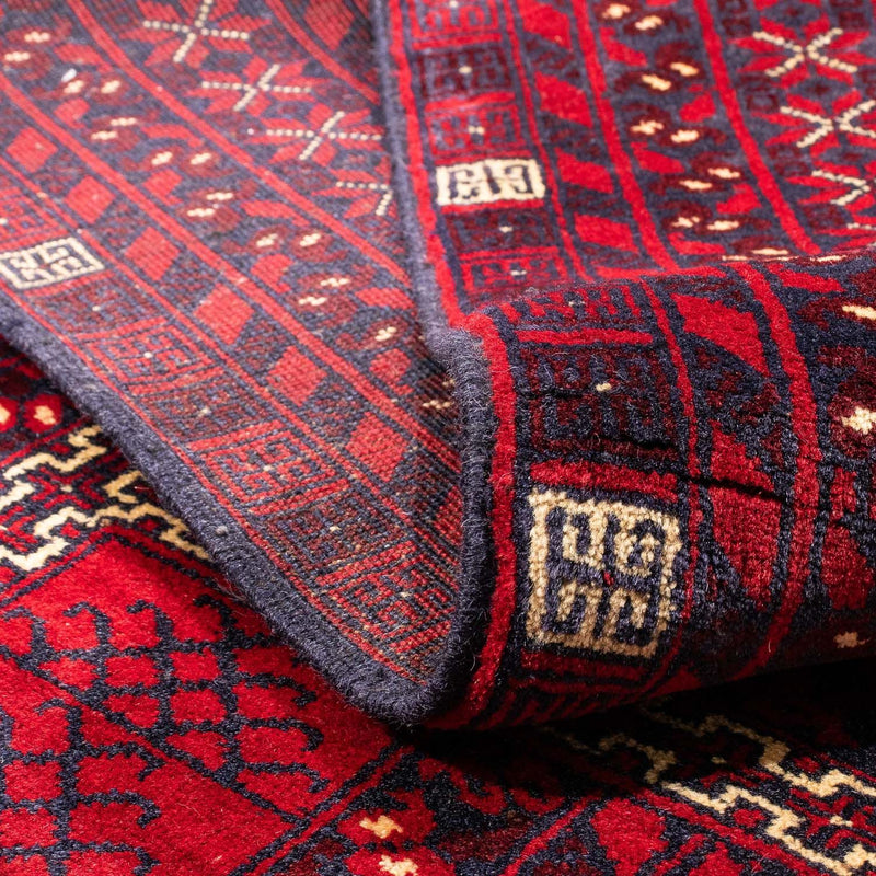 Tappeto Turkaman - 245 x 156 cm - rosso scuro