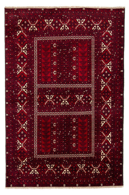 Tappeto Turkaman - 237 x 156 cm - rosso scuro