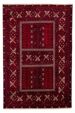 Tappeto Turkaman - 237 x 156 cm - rosso scuro
