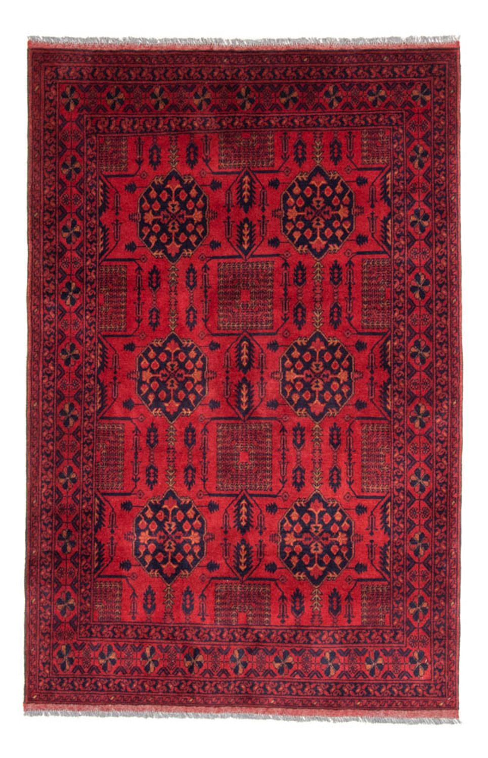 Tappeto afgano - Kunduz - 196 x 130 cm - rosso