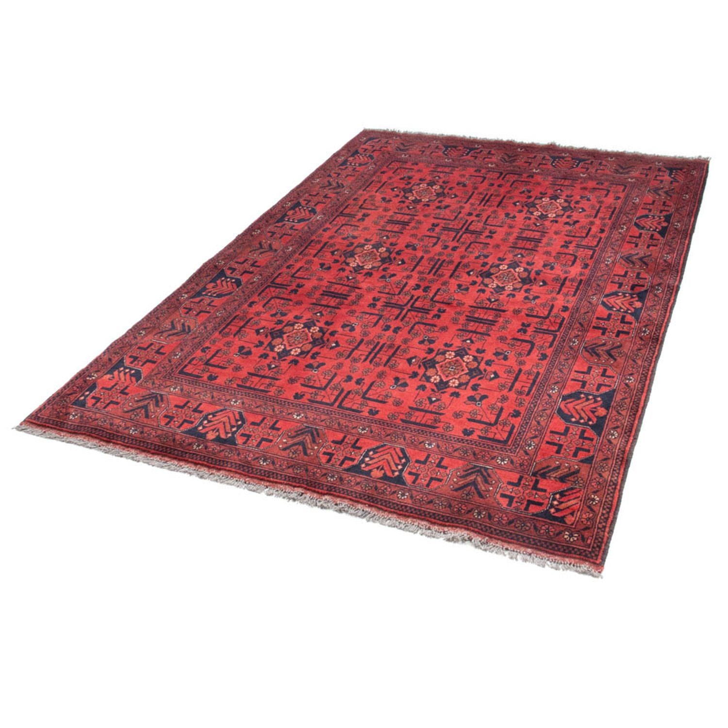 Tappeto afgano - Kunduz - 190 x 130 cm - rosso