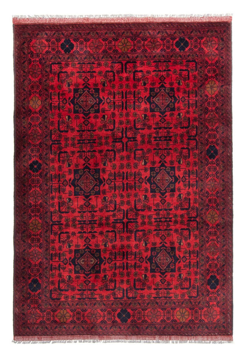 Tappeto afgano - Kunduz - 190 x 128 cm - rosso