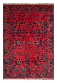 Tappeto afgano - Kunduz - 193 x 129 cm - rosso
