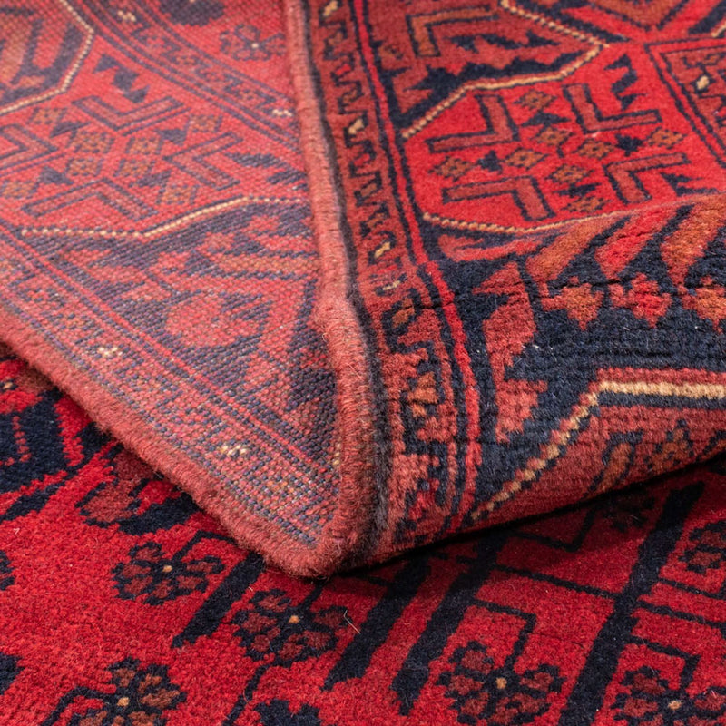 Tappeto afgano - Kunduz - 193 x 129 cm - rosso