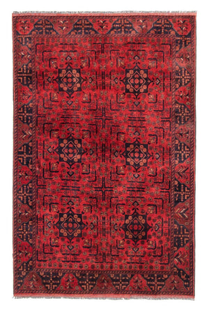 Tappeto afgano - Kunduz - 193 x 129 cm - rosso
