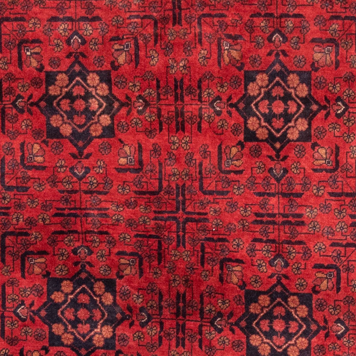 Tappeto afgano - Kunduz - 193 x 129 cm - rosso