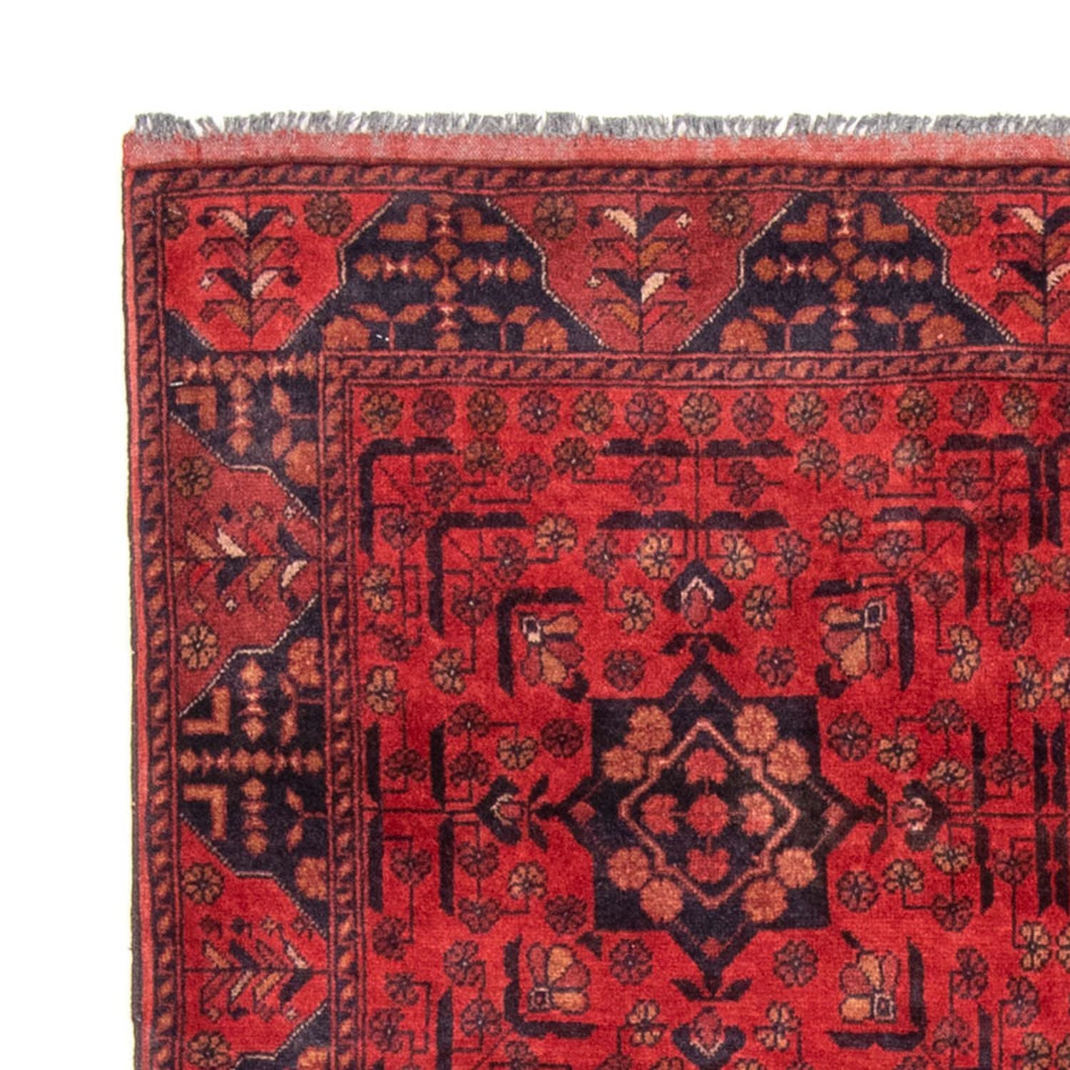 Tappeto afgano - Kunduz - 193 x 129 cm - rosso