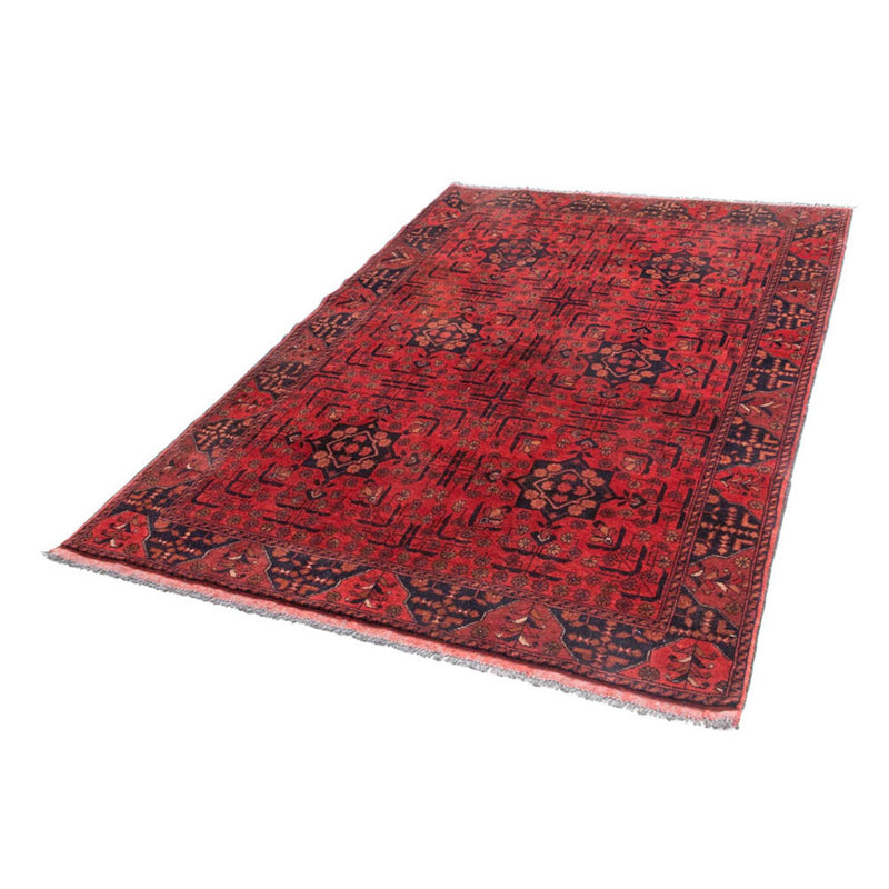 Tappeto afgano - Kunduz - 193 x 129 cm - rosso