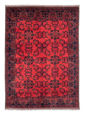 Tappeto afgano - Kunduz - 184 x 127 cm - rosso